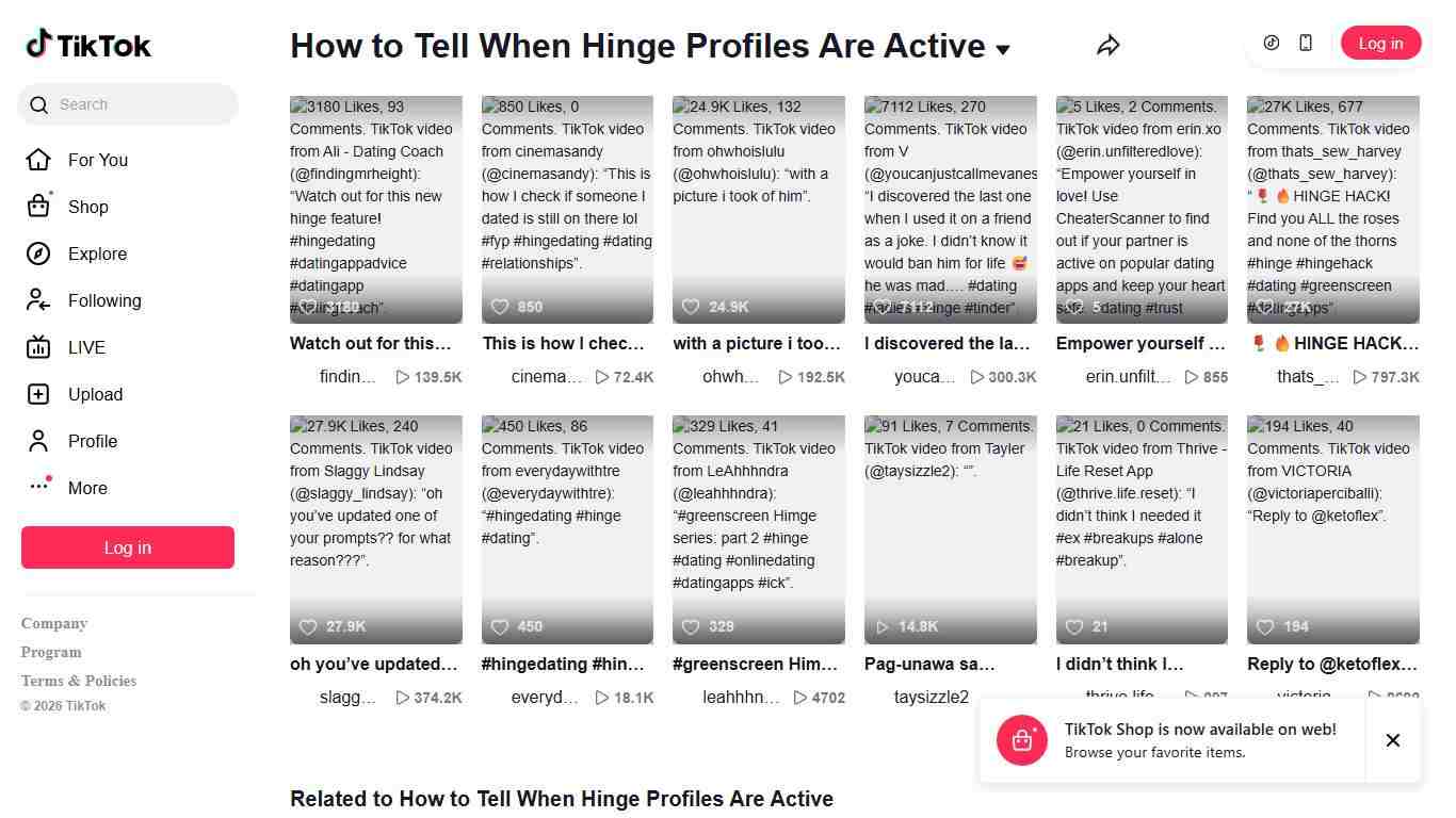 How to Tell When Hinge Profiles Are Active TikTok